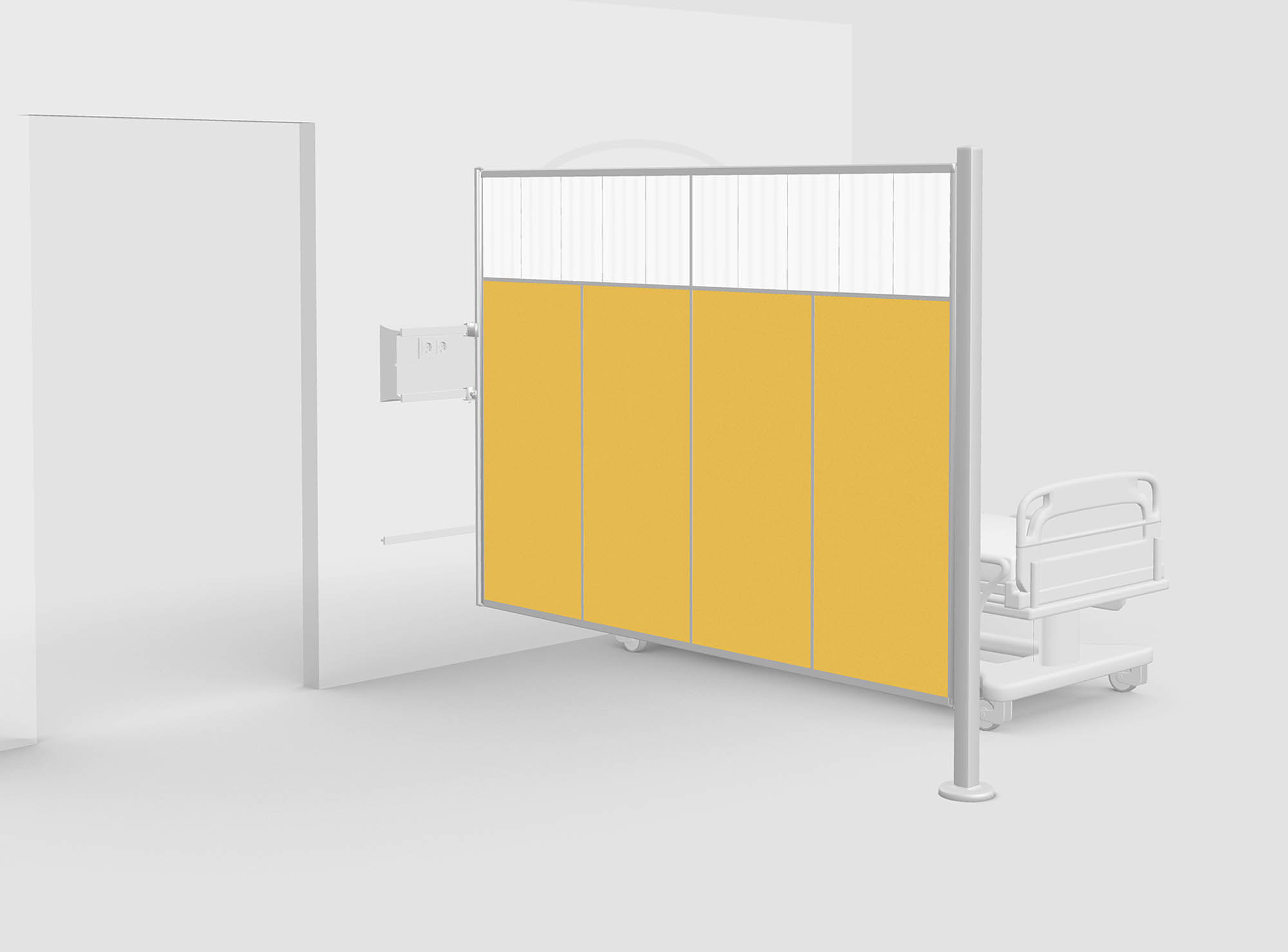 Fixed privacy screens from Silentia Wide solid panel screens