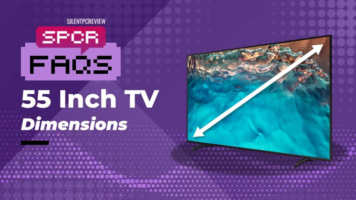 55inch TV dimensions How big & wide is a 55" TV? Silent PC Review