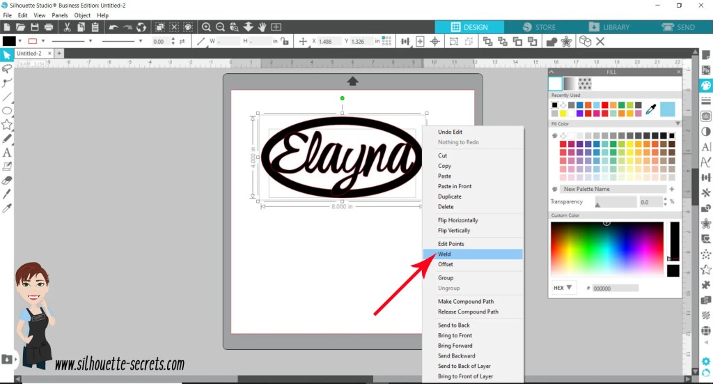 Welding Text to Shapes in Silhouette Studio LaptrinhX / News