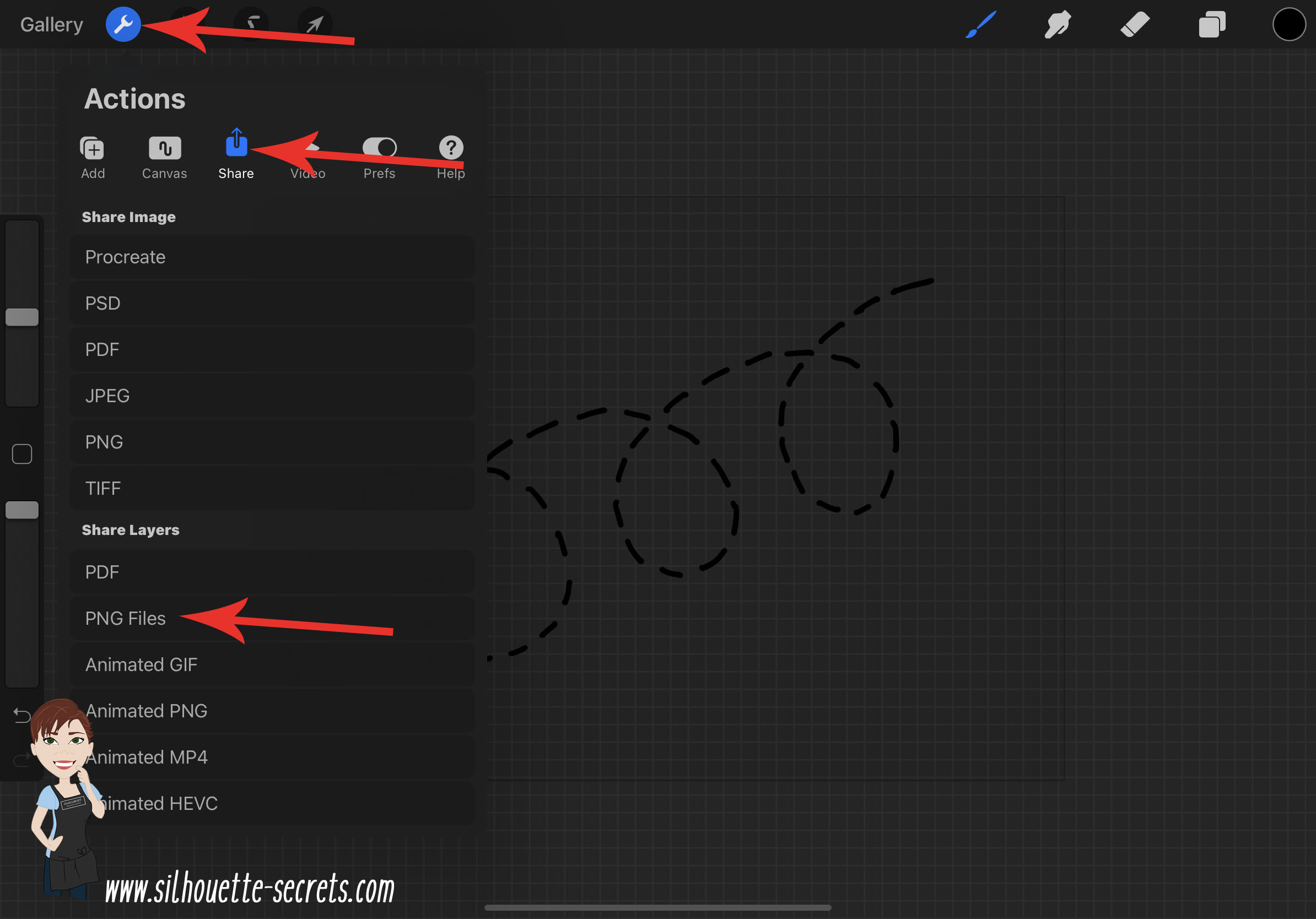 Procreate & Silhouette Basic tutorial Silhouette Secrets+ by Swift Creek Customs