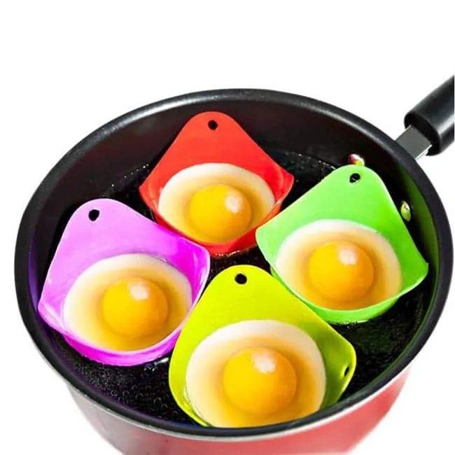 Silicone Egg Poacher Cups Siliconeuse