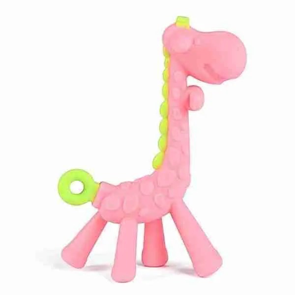 Giraffe Teether, Baby Teething Toys Siliconeuse