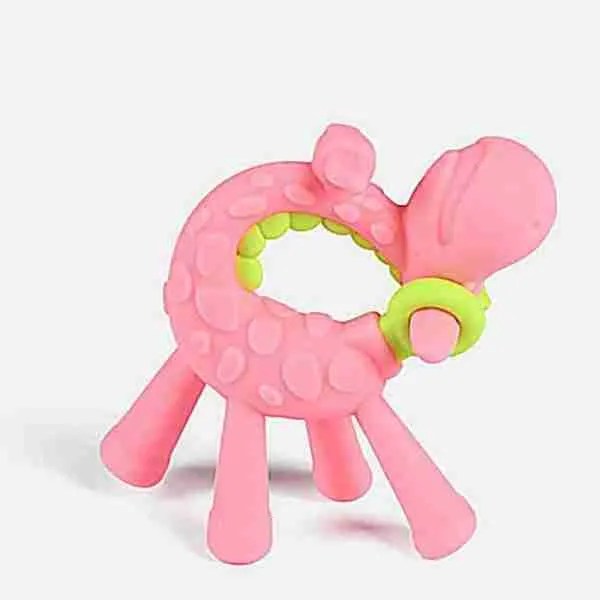 Giraffe Teether, Baby Teething Toys Siliconeuse