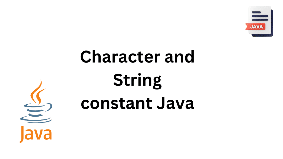 Differentiate Between Character and String Constant Java Siliconvlsi