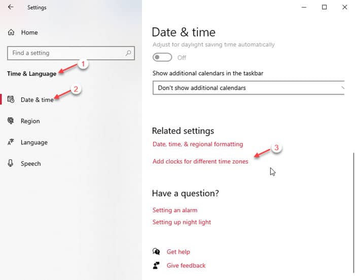 Clock For Different Time Zones In Windows 10!
