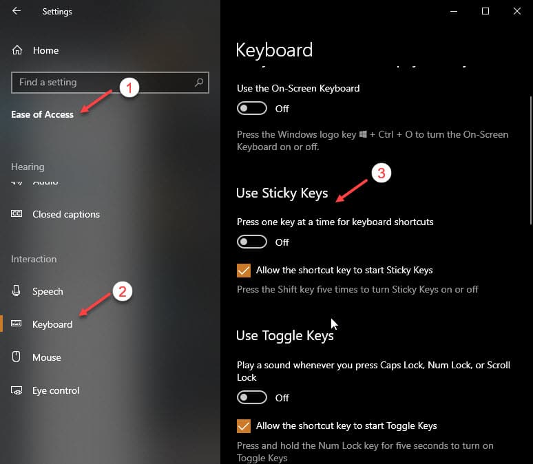 How To Turn Off Sticky Keys In Windows 10? [SOLVED]