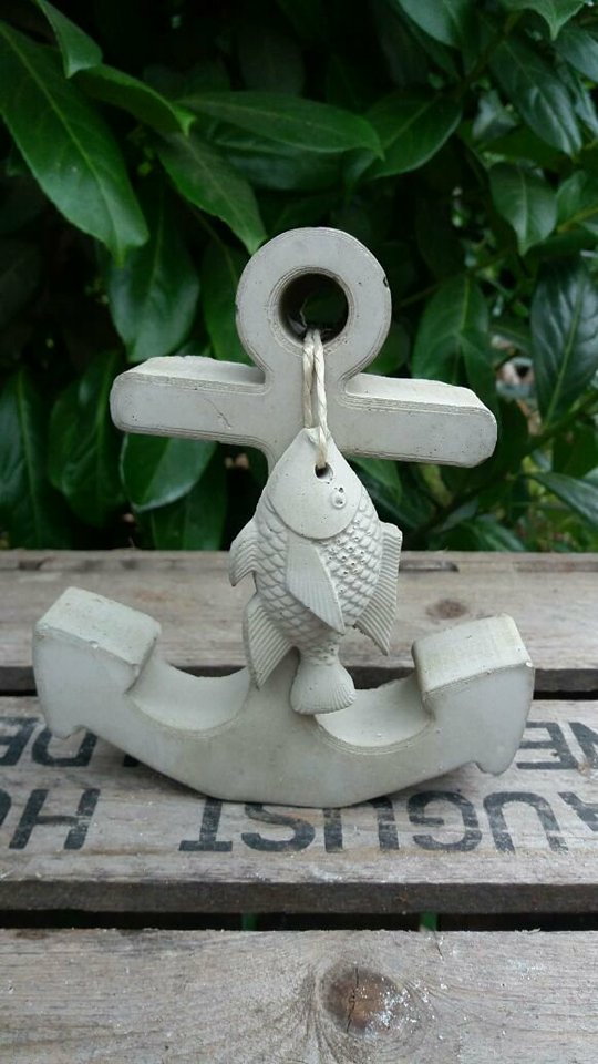 Silikon Giessform FISCH zum hängen Silke Hermes Beton in Form