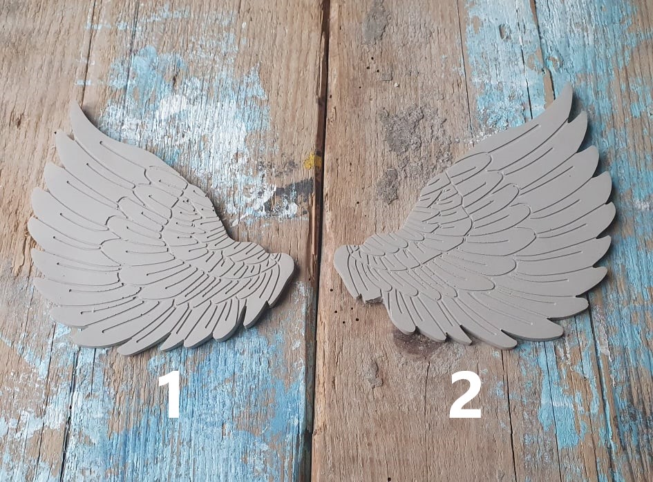 Silikon Giessform Untersetzer Engelsflügel 20 Silke Hermes