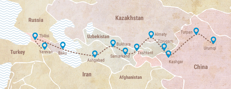 Map 3D Digital Silk Road