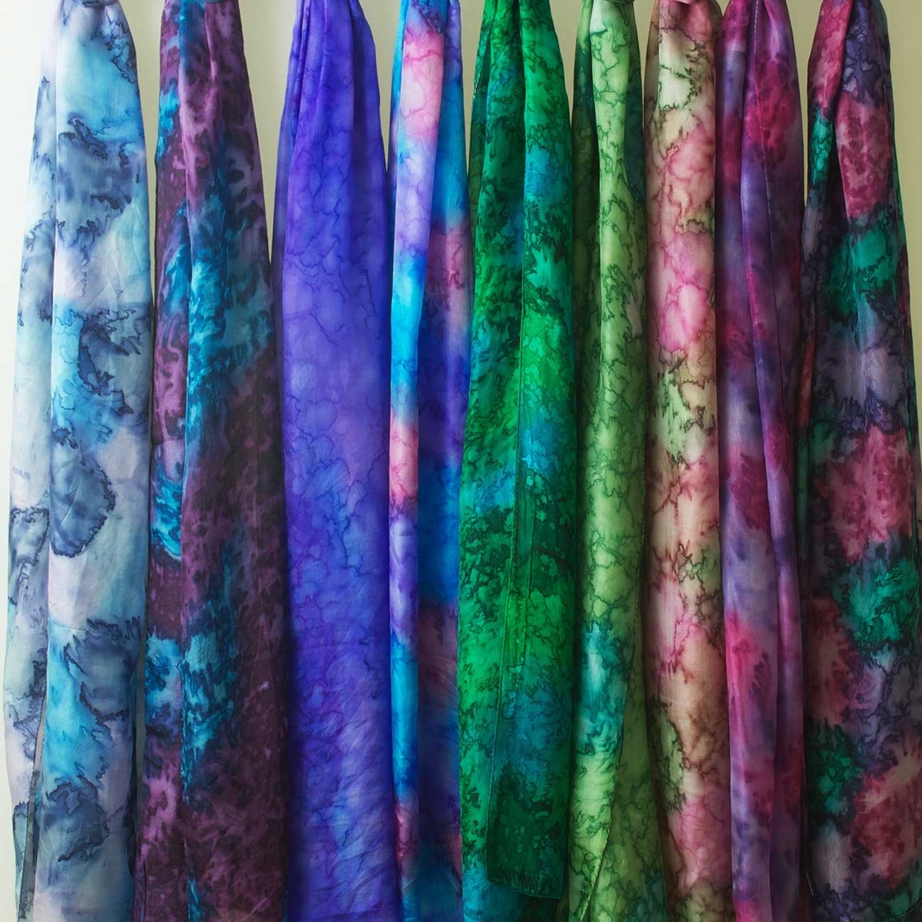 Water Effect Silk Scarves Silkthreads