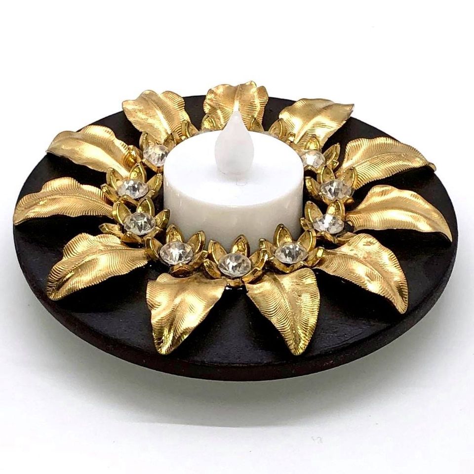 Accent decor flower petal candle holder Indian Clothes Dallas, Custom