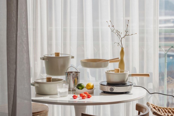 白色美型鍋具 │ 韓國NEOFLAM FIKA不沾鍋