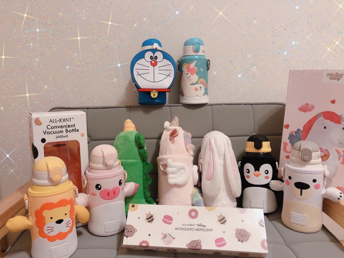 育兒好物︳義大利All joint可愛造型保溫水壺 │ Umee企鵝水杯