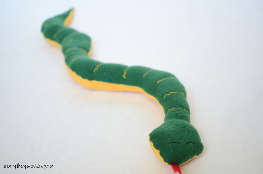 Snake Stuffed Animal Free Sewing Pattern and Tutorial Silo & Sage