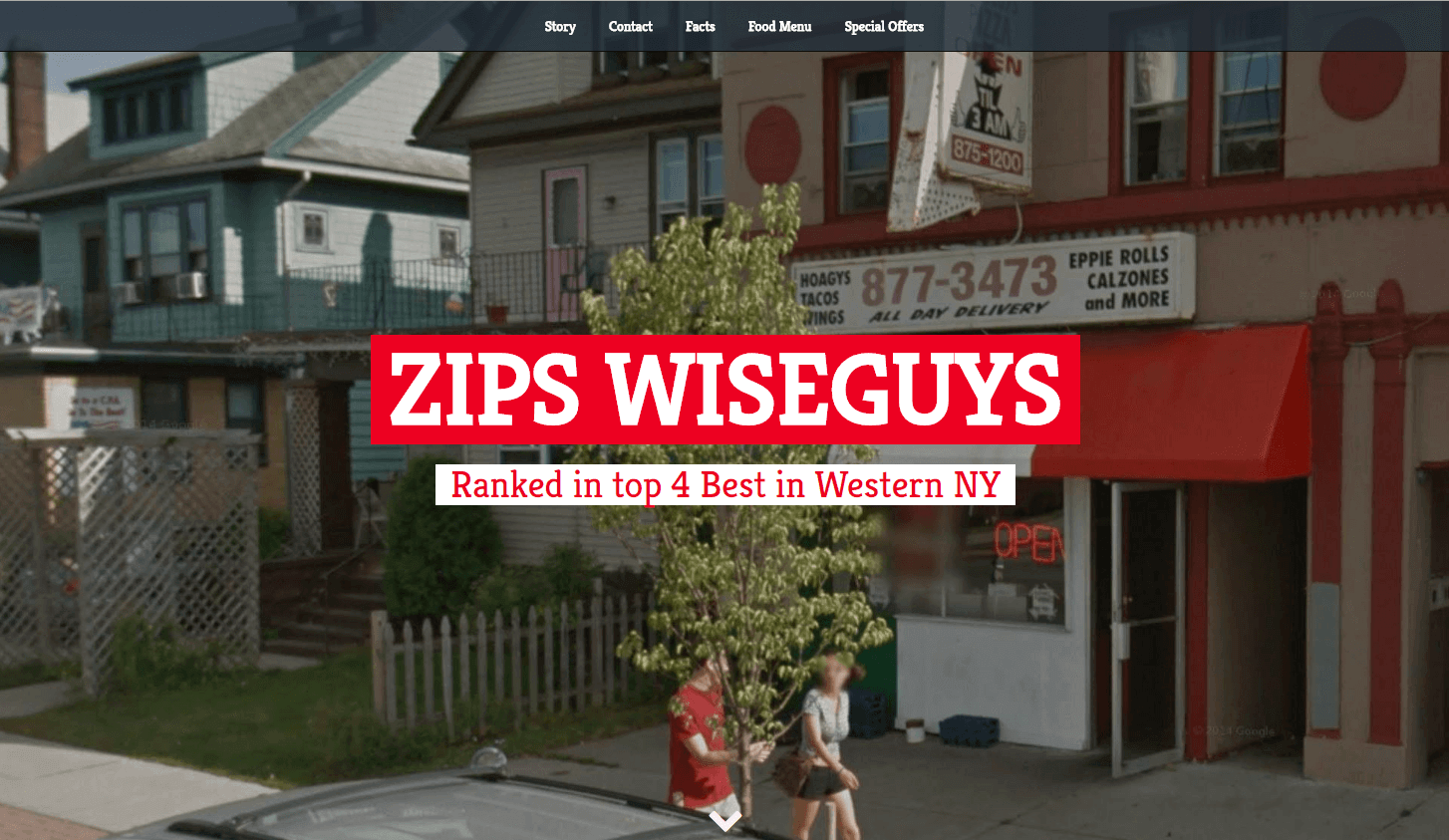 Zips Wiseguys Pizzeria site
