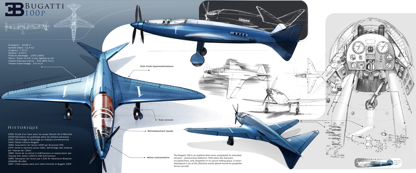 The Bugatti 100P Aircraft Pictures & Specifications