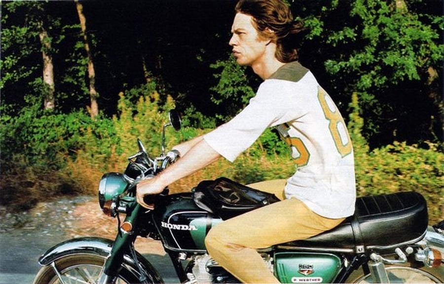 Mick Jagger in the Saddle