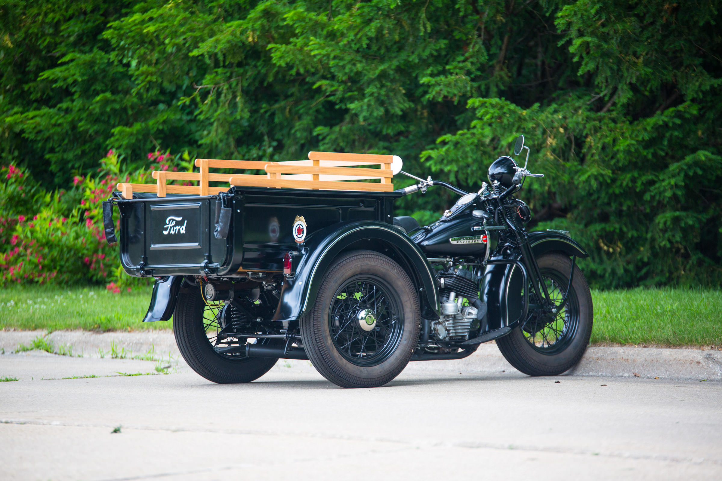 A Custom HarleyDavidson ServiCar x Model T Ford