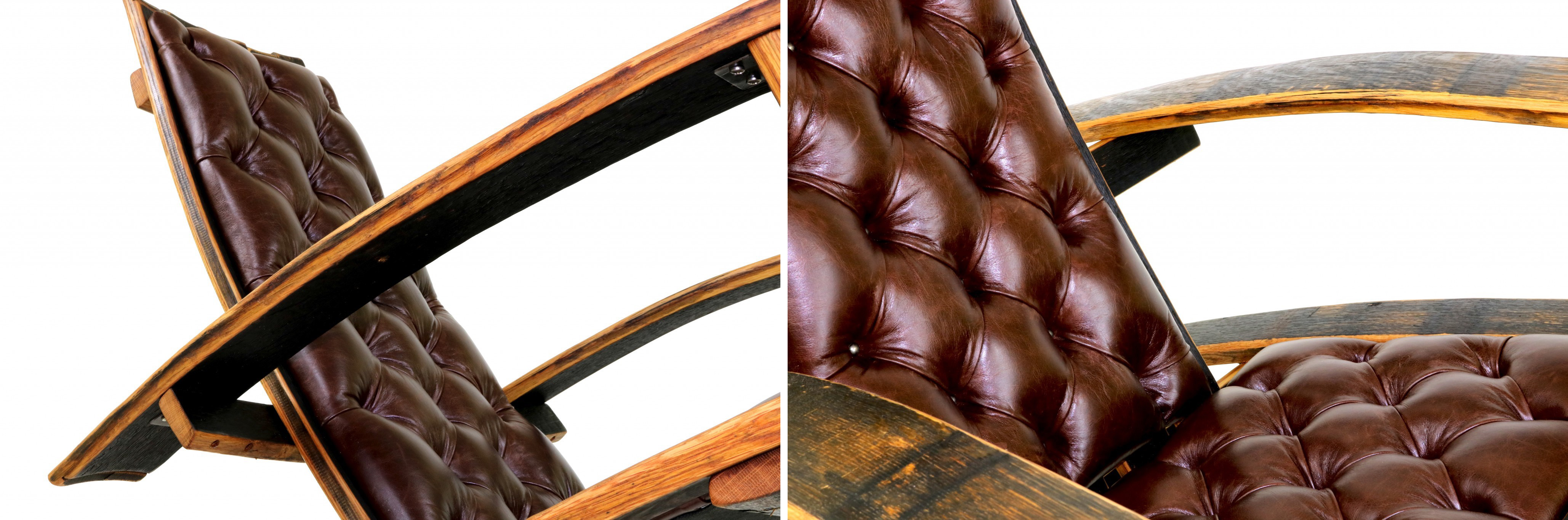 A Rocking Chair Made From Reclaimed Bourbon Barrels The Recurved Rocker