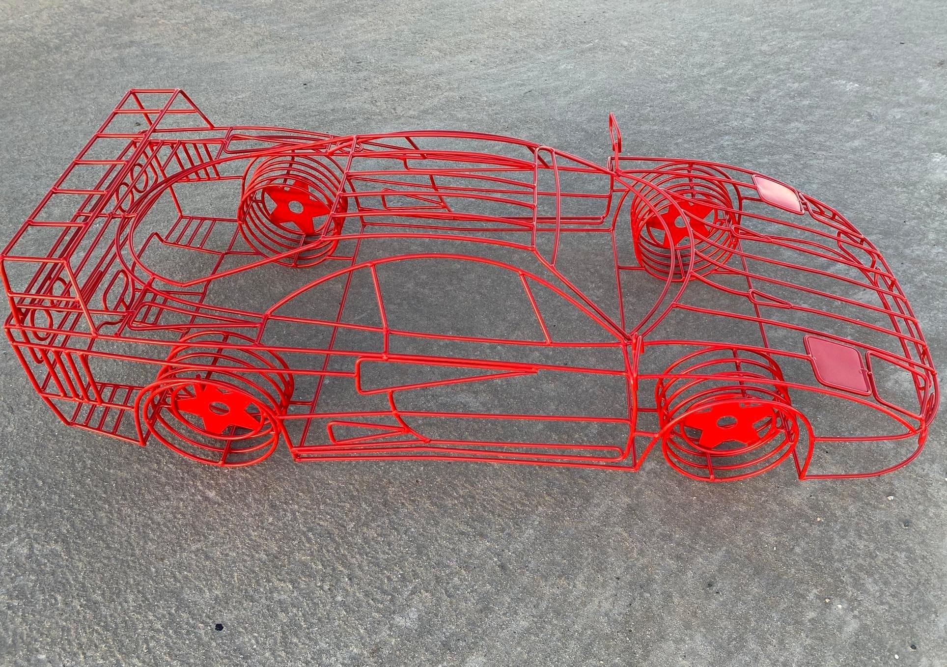 For Sale Ferrari F40 Wire Frame Sculpture