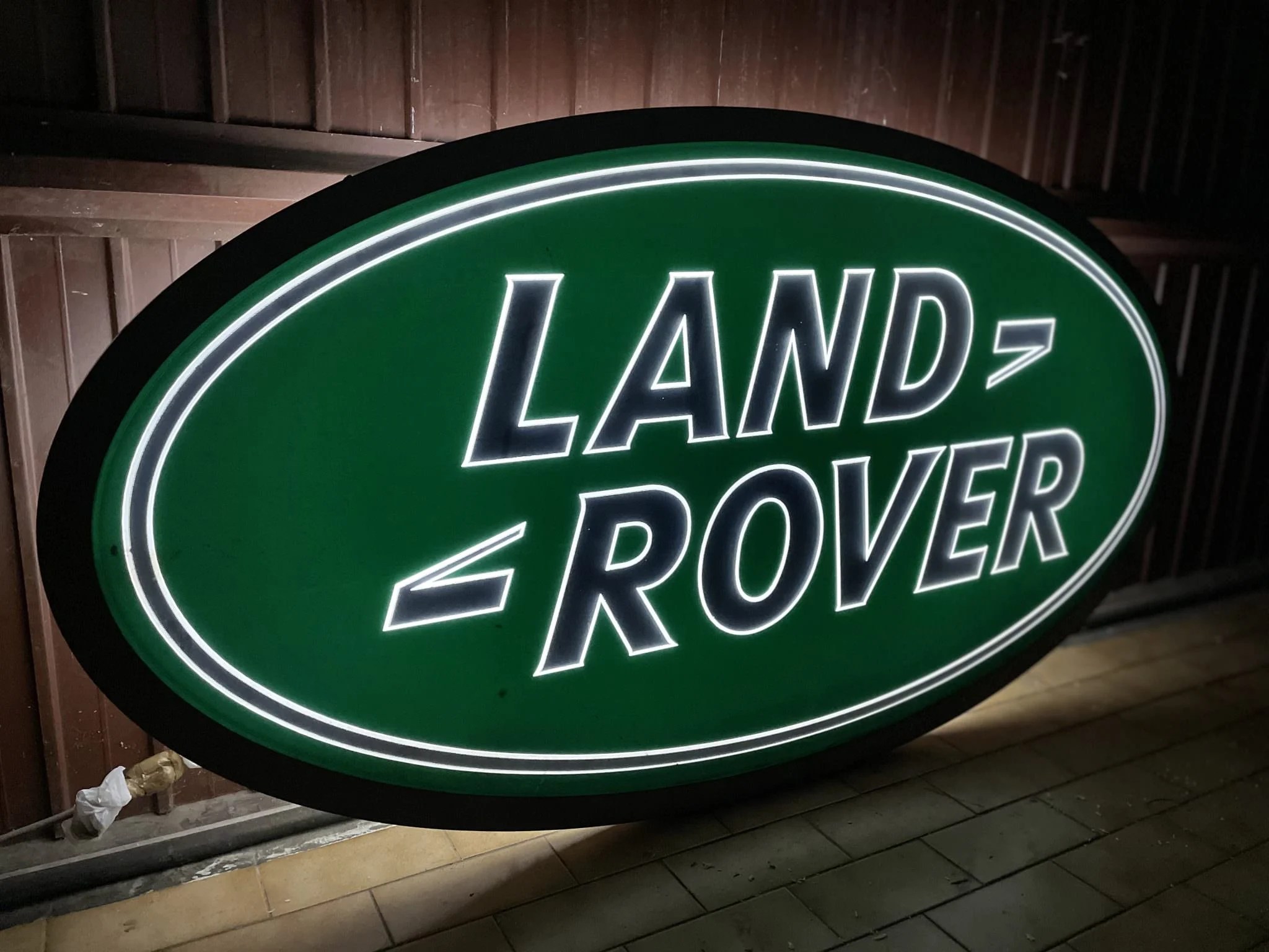 For Sale An Illuminated Land Rover Dealership Sign