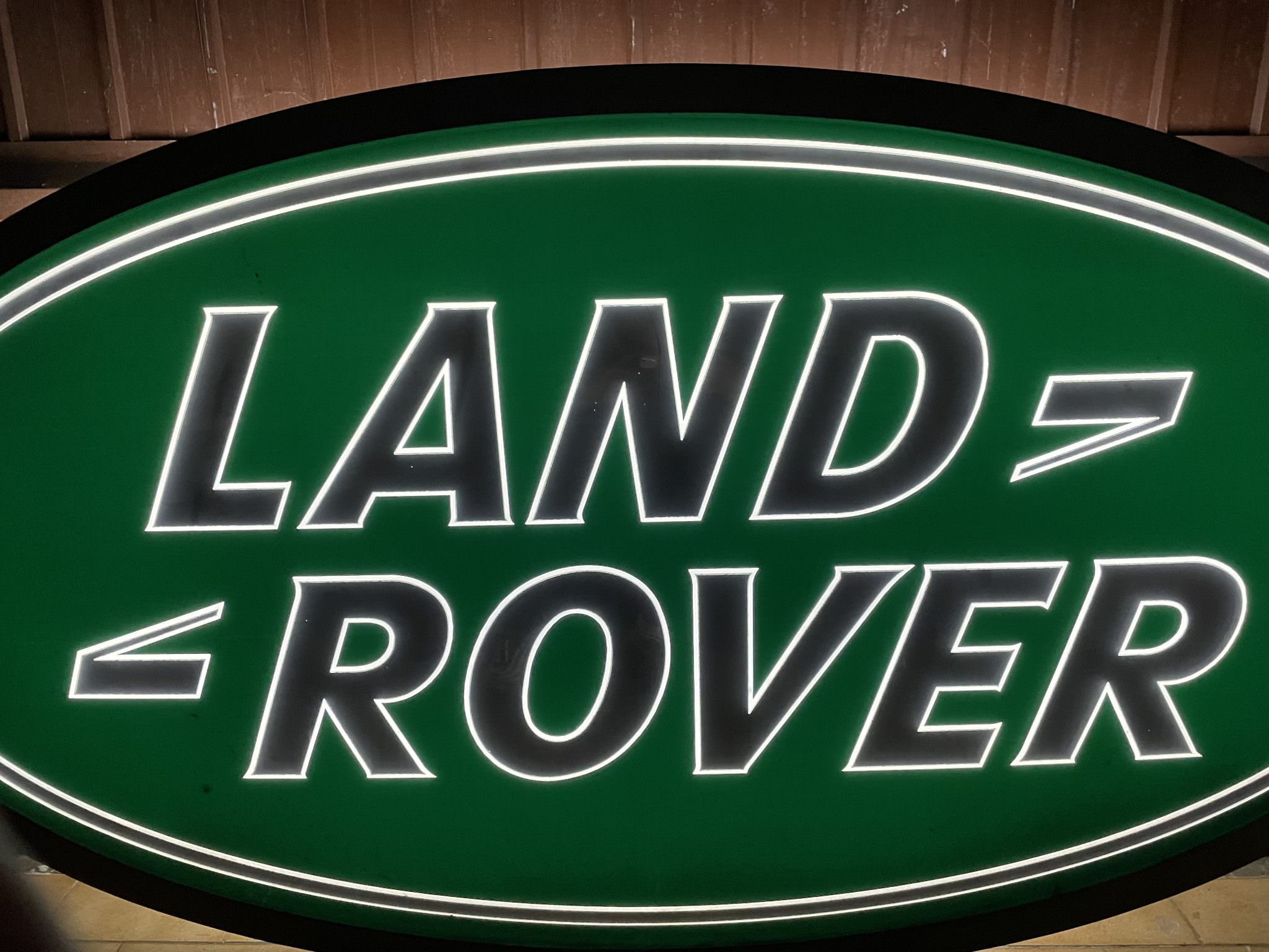 For Sale An Illuminated Land Rover Dealership Sign
