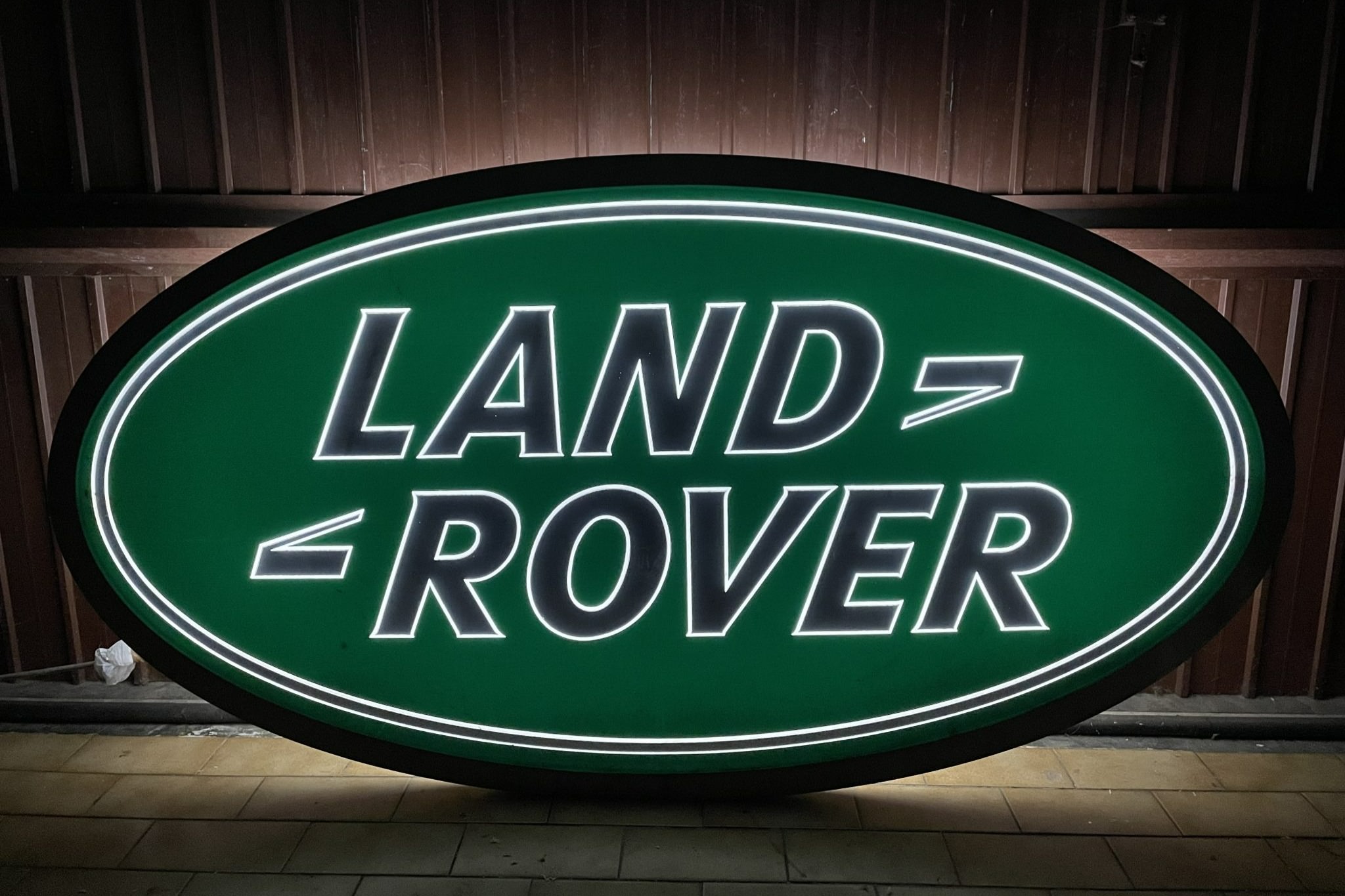 For Sale An Illuminated Land Rover Dealership Sign