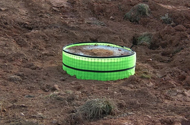 Flexible Inlet Protection for Pedestal Top Inlets Sediment Control