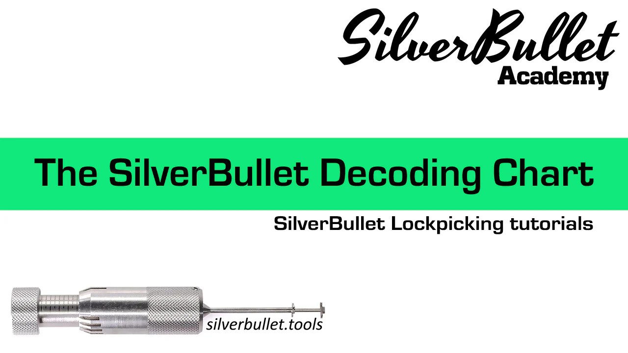 Silver Bullet disk lock decoding chart SilverBullet Lockpicking acad Silver Bullet Tools