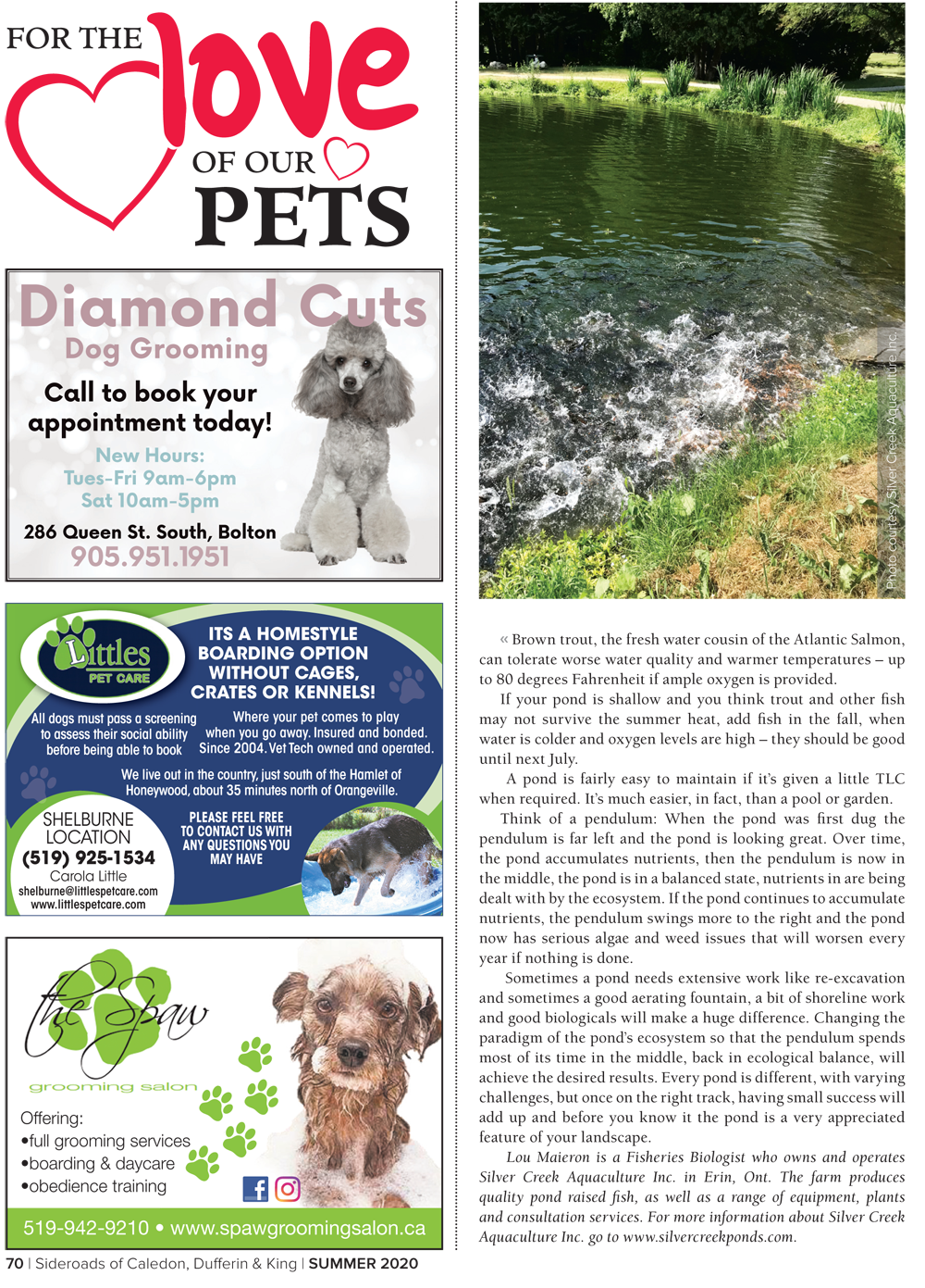 Silver Creek Aquaculture Fish Farm Press Releases