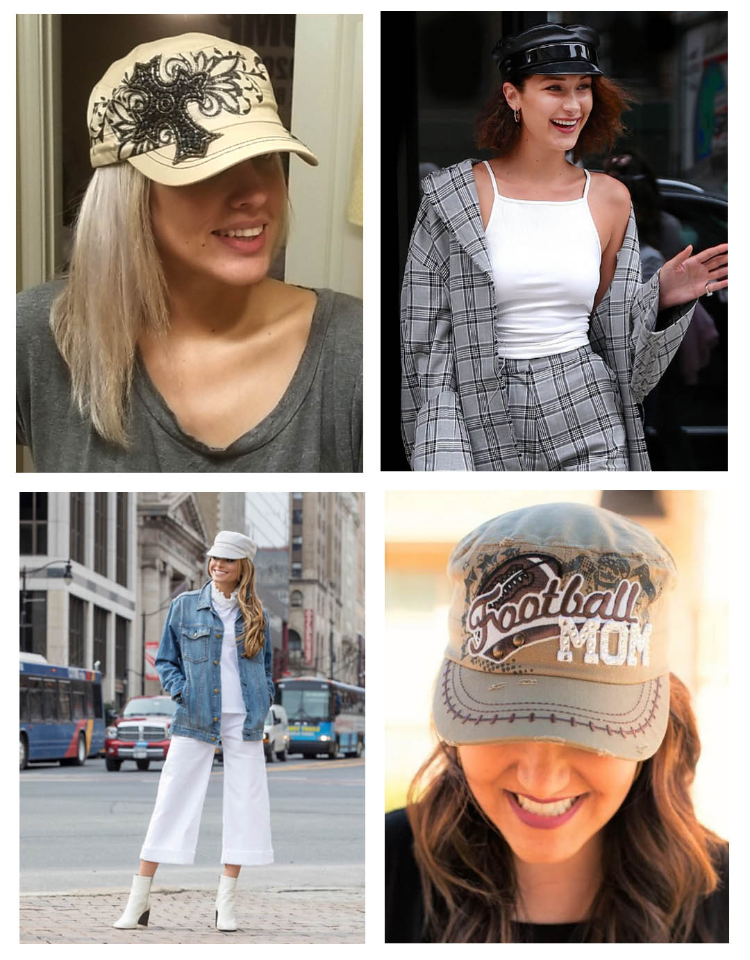 women's military hat