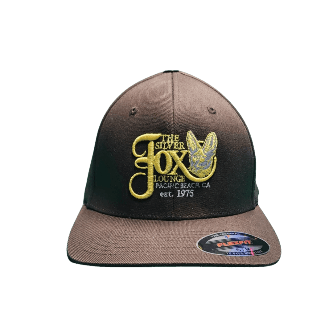 Brown and Yellow Silver Fox Hat Silver Fox Lounge