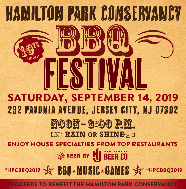 10th Annual Hamilton Park Conservancy BBQ Festival Saturday