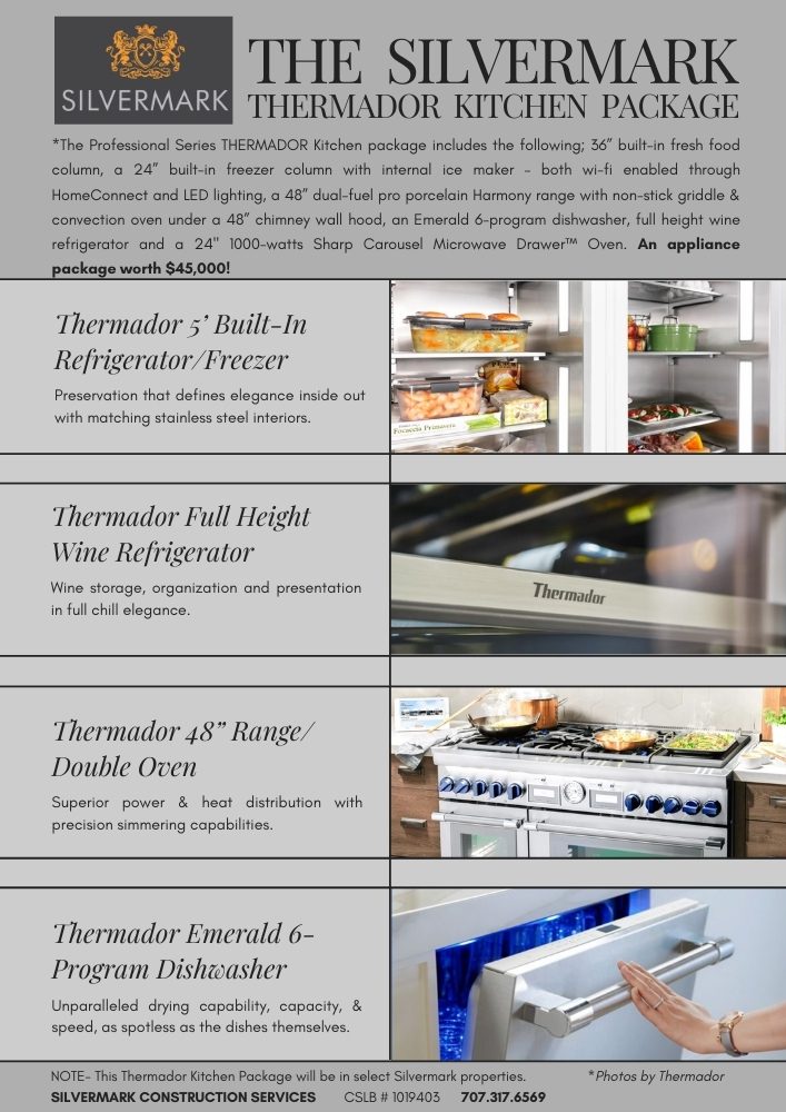The Silvermark Thermador kitchen package Silvermark Luxury Homes and