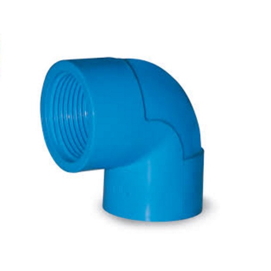 PVC Blue Elbow with thread Silver Rose Hardware