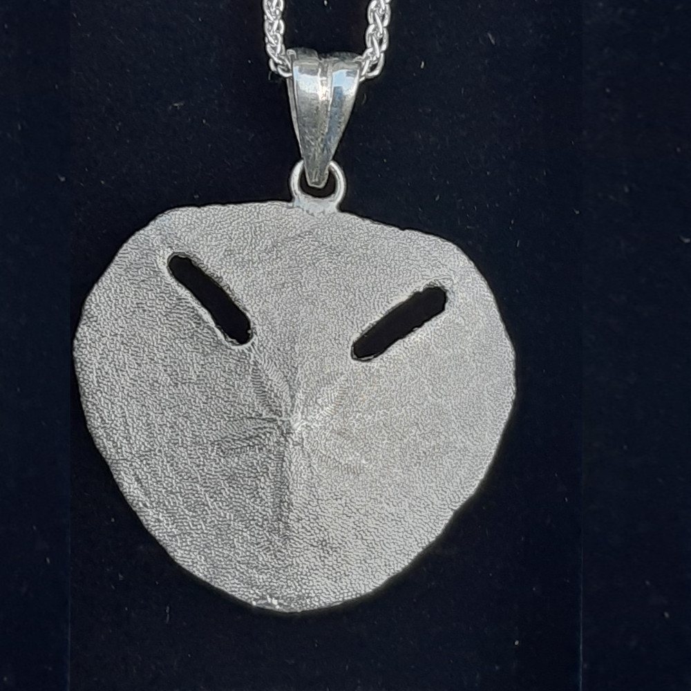 Pansy Pendant (sand dollar) Silver Shell Jewellery
