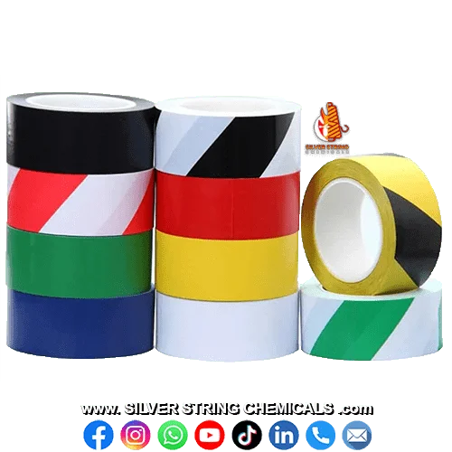Floor Marking Tape Silver String Chemicals & Textile
