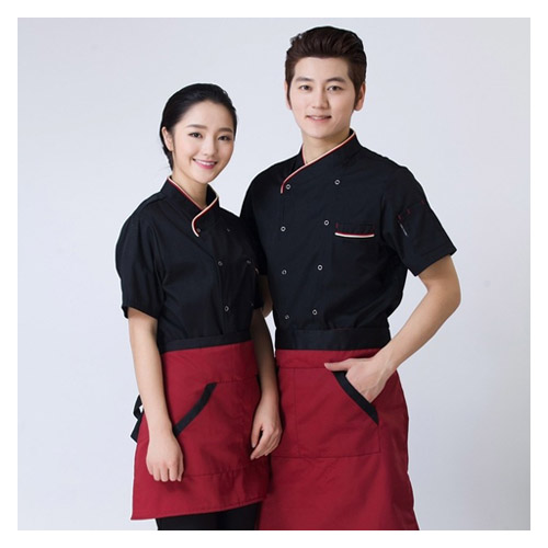 KITCHEN STAFF UNIFORM MALE / FEMALE Silver Thread UAE