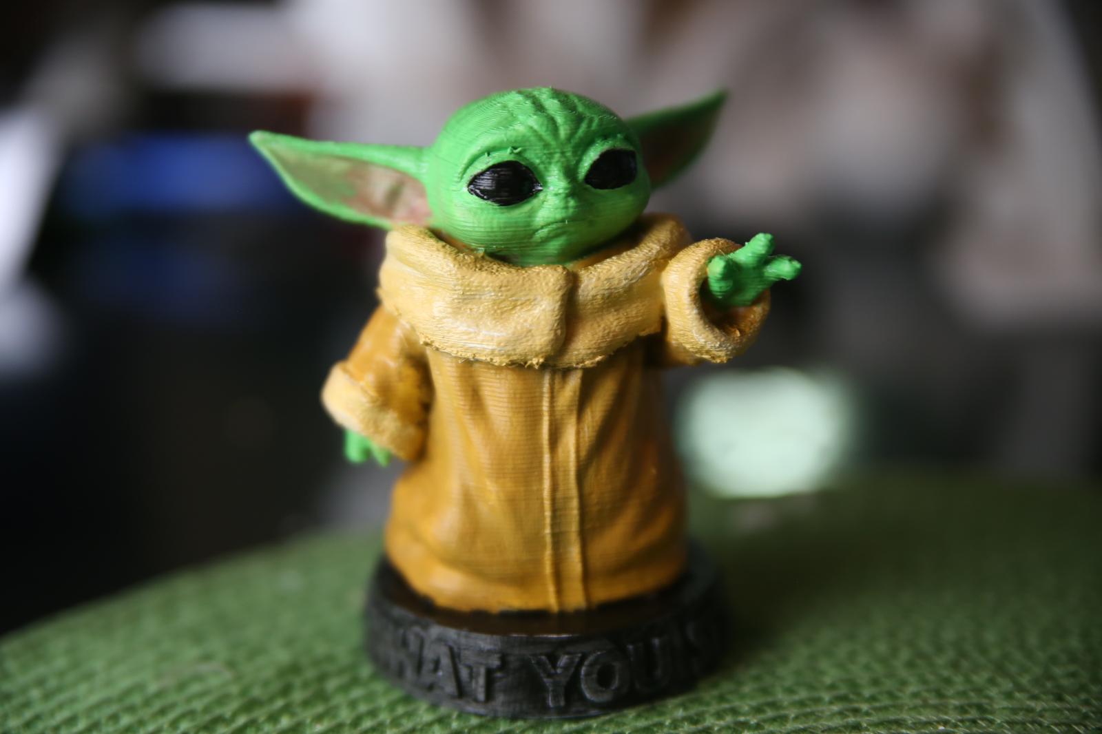 Baby Yoda 3d Print Estudio Gráfico