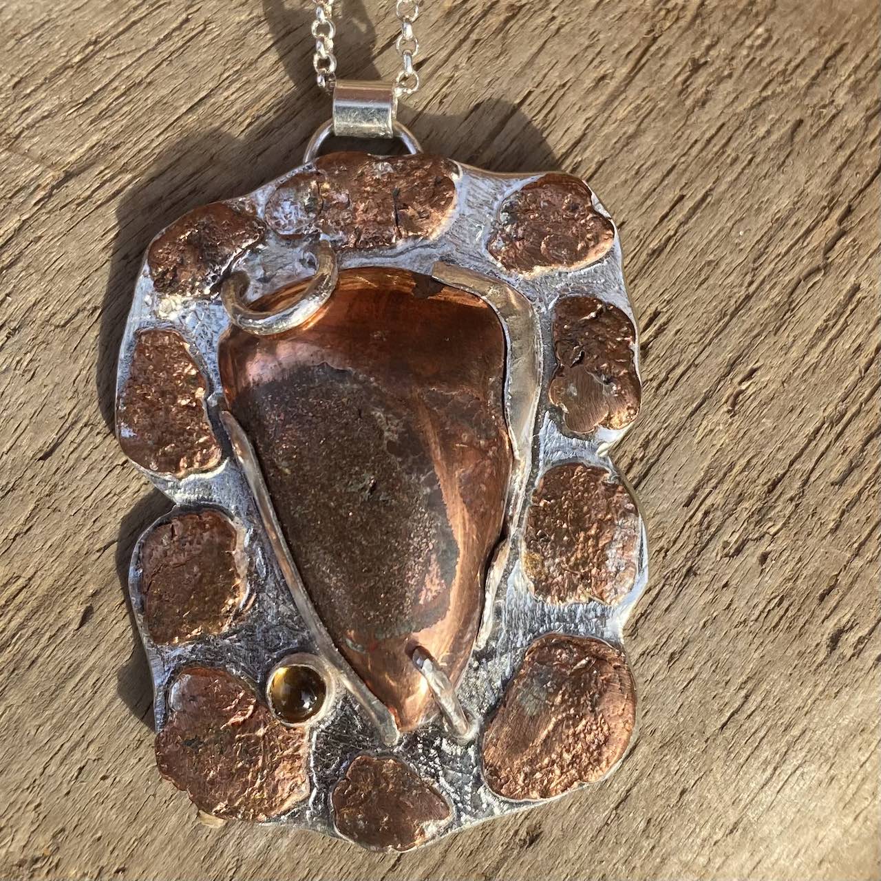 Native Michigan Copper in Quartz with Native copper nuggets and
