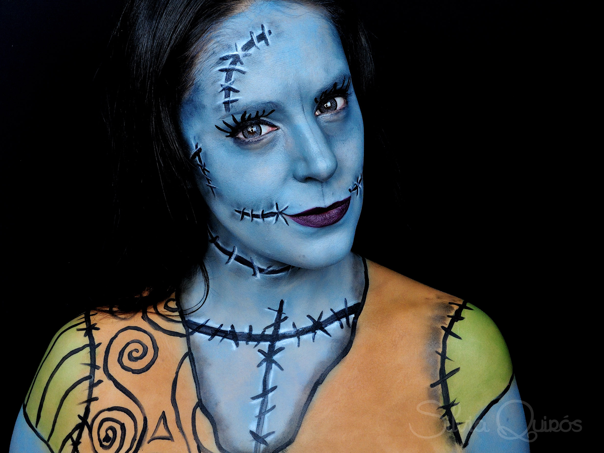Nightmare before Christmas Sally makeup tutorial