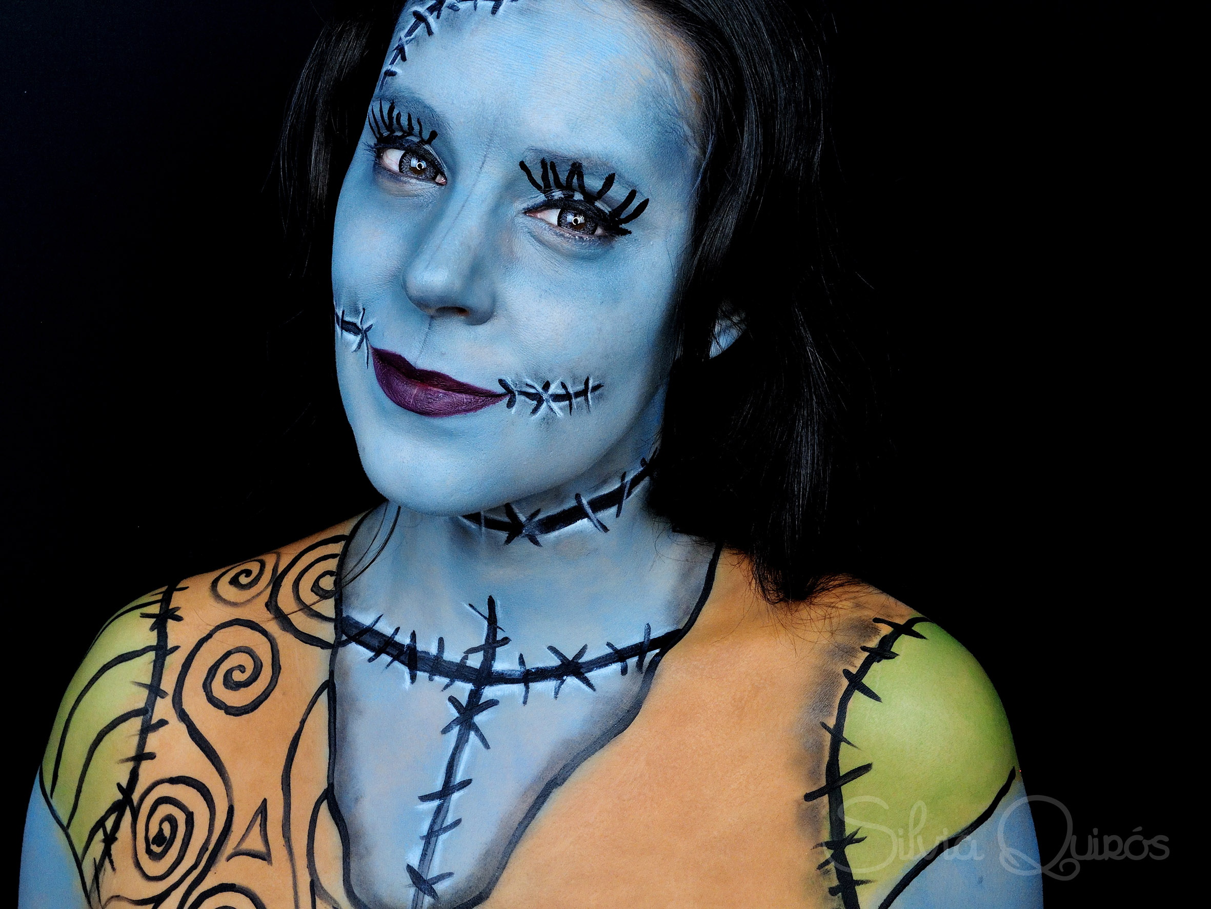 Nightmare before Christmas Sally makeup tutorial