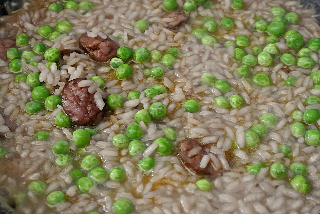 Sausage and Peas Risotto Silvia Colloca