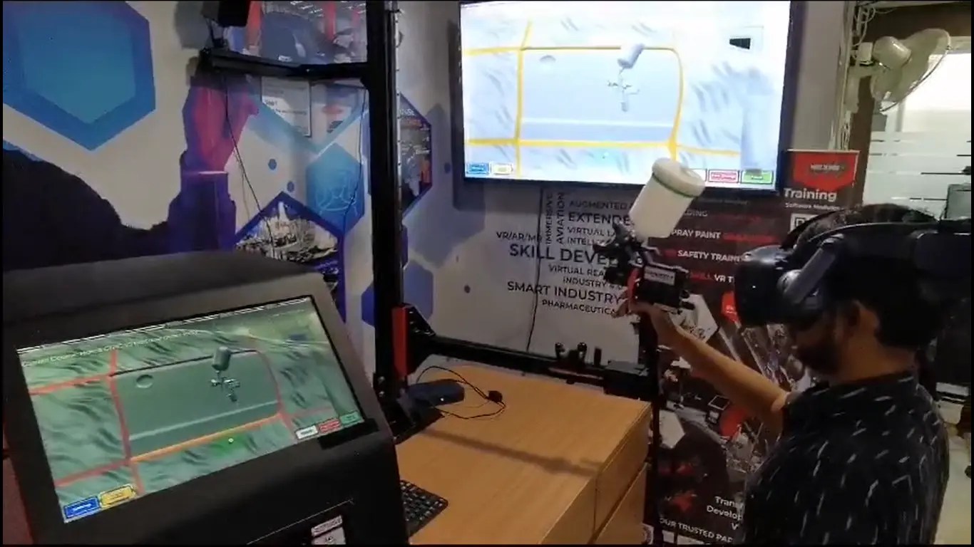 Affordable Virtual Reality Spray Painting Simulator