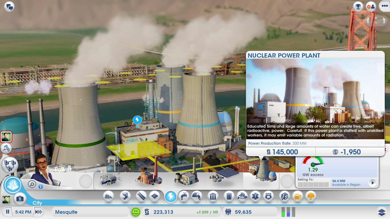 Simcity Nuclear Power Plant and Ramp Screenshot simcitizens