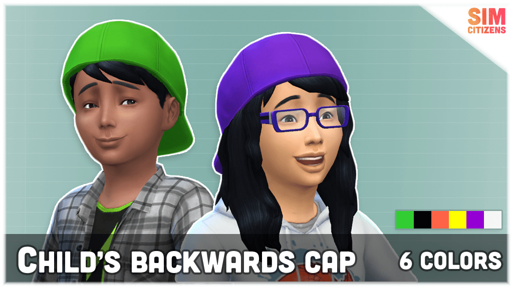 The Sims 4 Mods Child’s Backwards Cap simcitizens