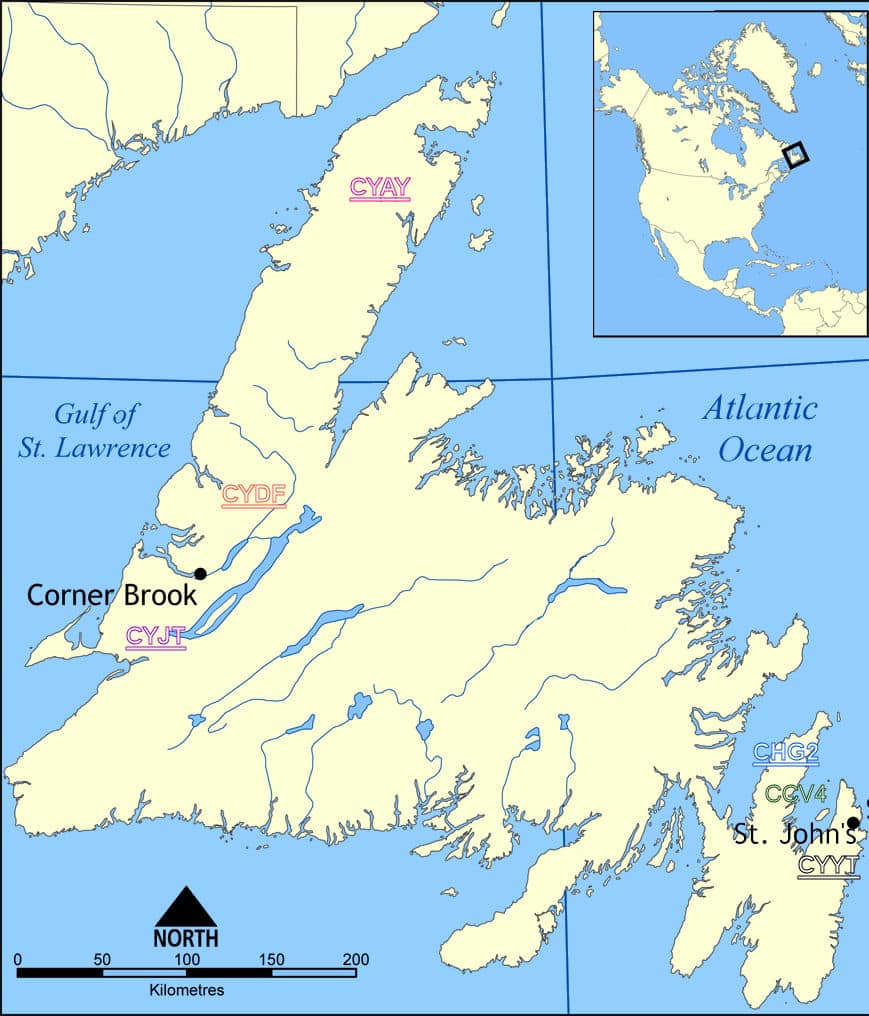 Stephenville Newfoundland Map