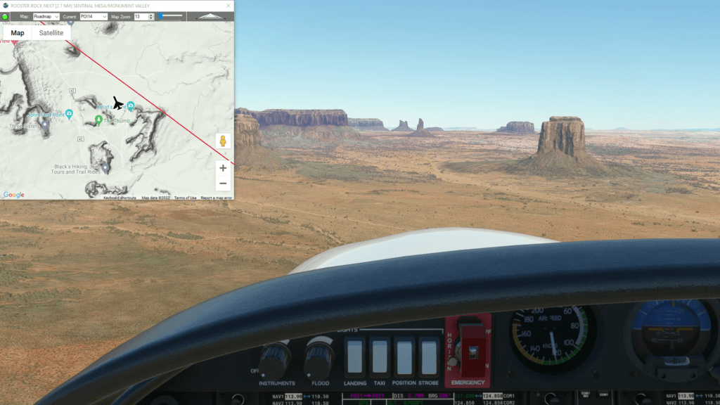 Monument Valley (Shiprock to Oljato Regional) Simflightplan