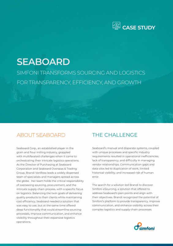 Streamlining Sourcing Operations at Seaboard Corp A Transformation Story