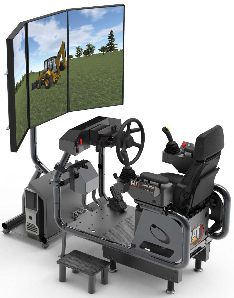 Cat® Simulators New Backhoe Loader System Trains Construction Operators